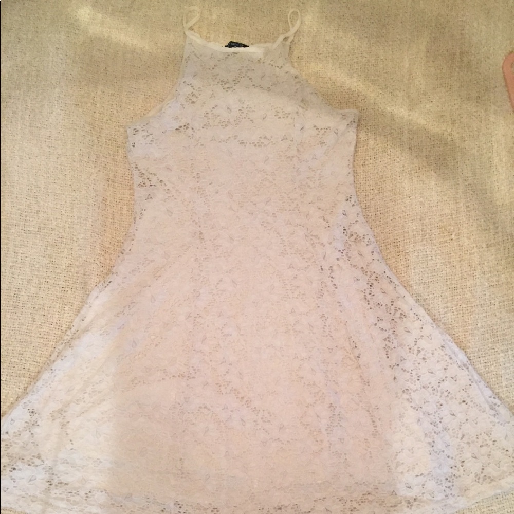 White lace dress